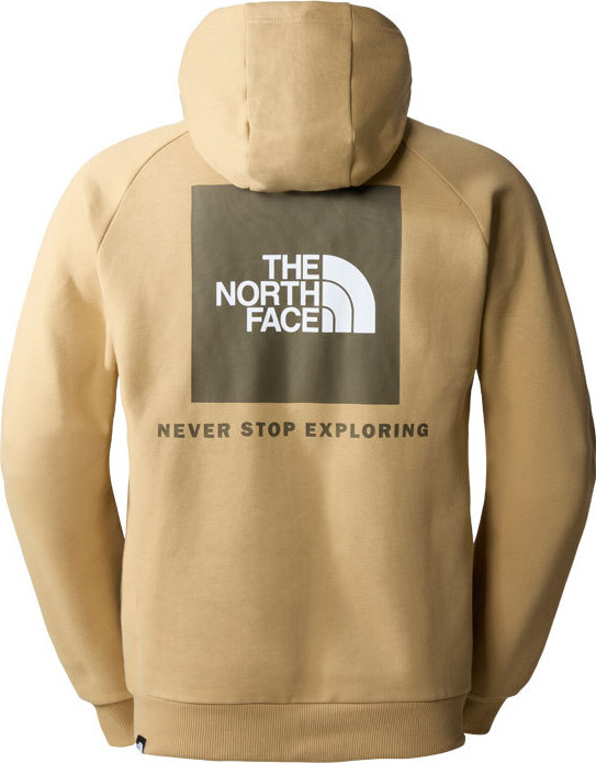The North Face M Raglan Red Box Hoodie Bărbați - Hanorace și bluze cu glugă The North Face - Maro deschis - NF0A2ZWULK5-S