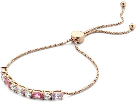 Victoria Rose brățară aurie cu pietre colorate