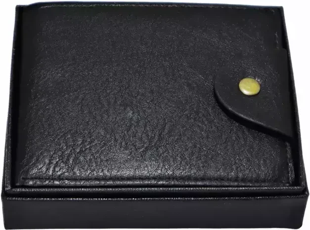 Portofel barbatesc, din piele, Magrot, negru, inchidere cu capsa, magrot 20105