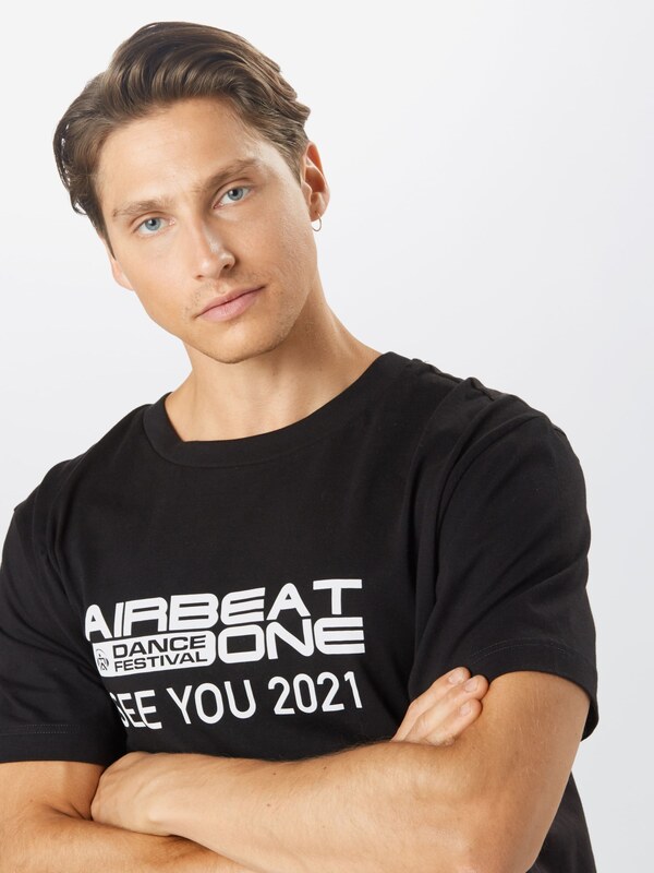 ABOUT EVERYONE Tricou 'Airbeat' negru