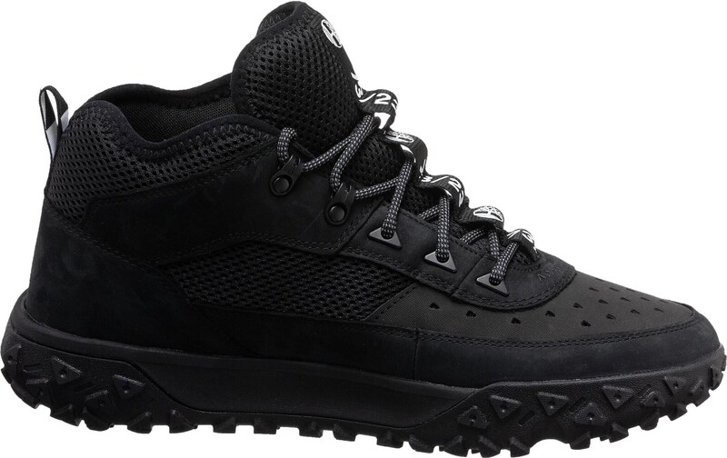 TIMBERLAND Bocanci cu șireturi 'Greenstride Motion 6' negru / alb