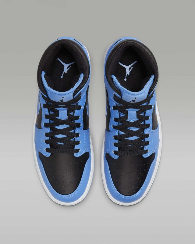 Air Jordan 1 Mid University Blue/White/Black - GLAMI.ro