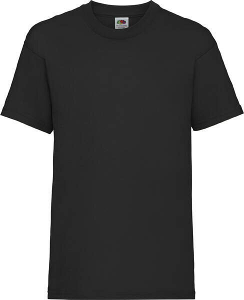 Black Fruit of the Loom Cotton T-shirt