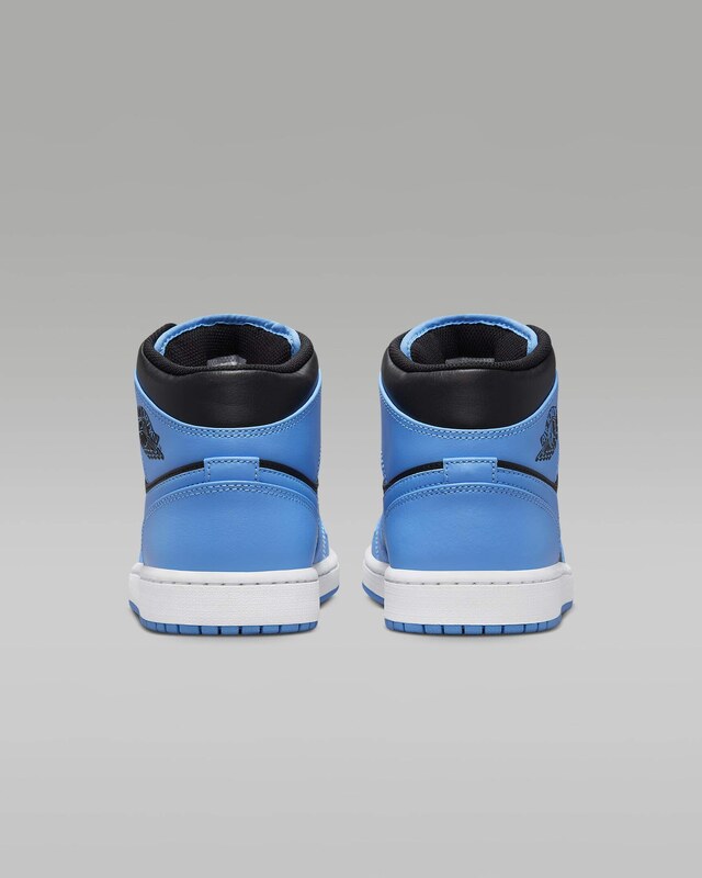 Air Jordan 1 Mid University Blue/White/Black - GLAMI.ro