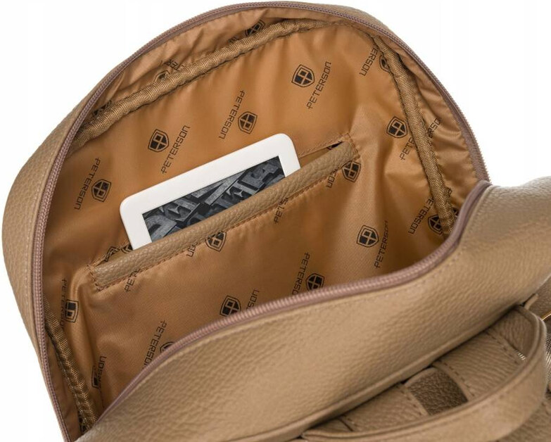 Rucsac incapator de dama din piele ecologica - Peterson PTR-PTN PL-29601-6085 BE