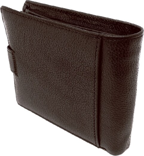 Portofel barbatesc, din piele naturala maro, hassion 241, Magrot 13888