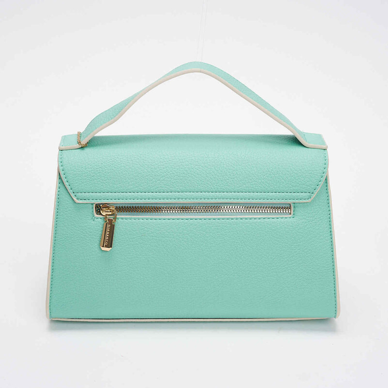 Diana & Co Geanta Verde Crossbody Cu Margini Contrastante