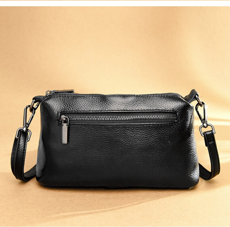 Geanta dama JERMYN'S Ancona din piele naturala neagra