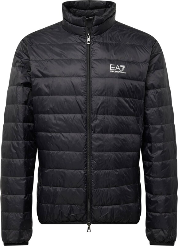 EA7 Emporio Armani Geacă de iarnă negru / alb