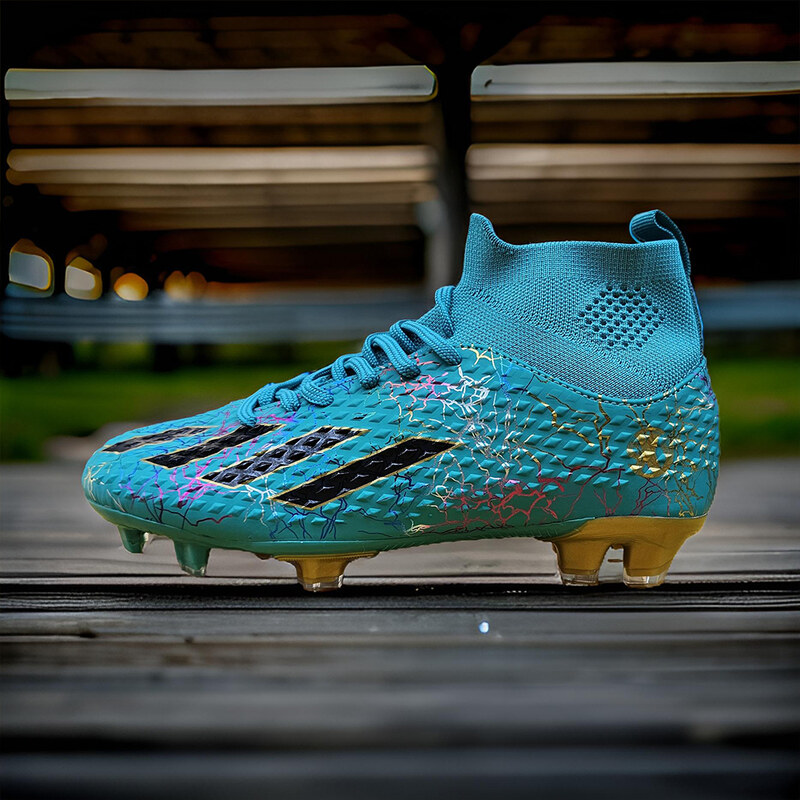 Ghete de fotbal Sky Wing, 9701 cu glezniera, crampoane , verde