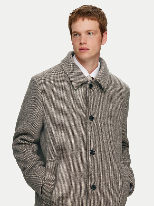 Palton de lână Selected Homme