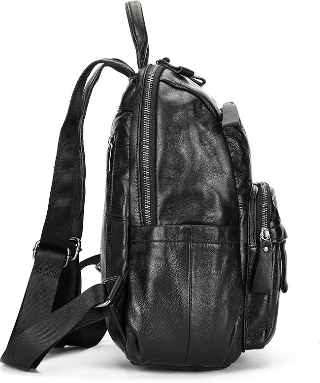 Rucsac dama JERMYN'S Cremona, piele naturala, negru