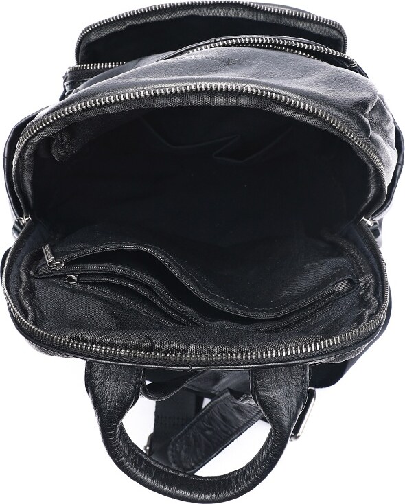 Rucsac dama JERMYN'S Cremona, piele naturala, negru