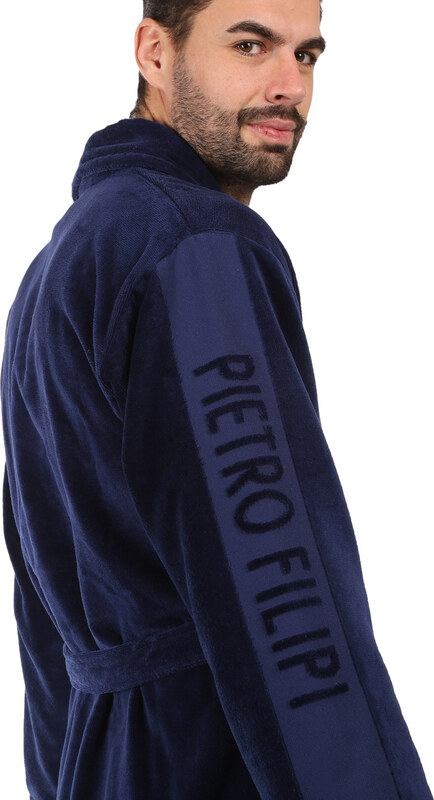 Halat de baie Pietro Filipi albastru (1Z001) M