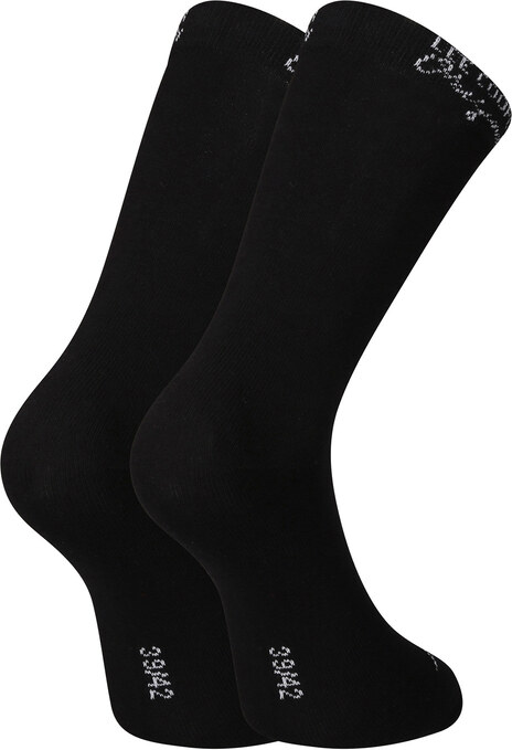 5PACK șosete Lee Cooper înalte negre (PO41029) M