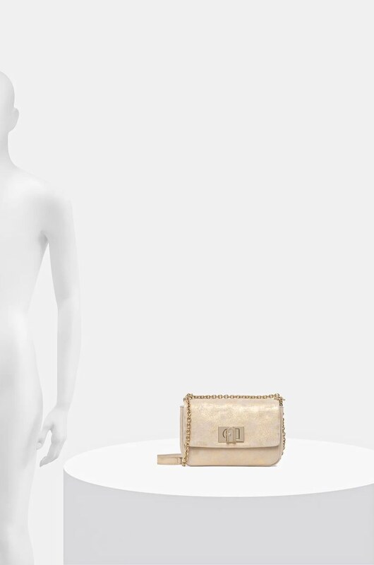 Furla geanta de mana din piele intoarsa