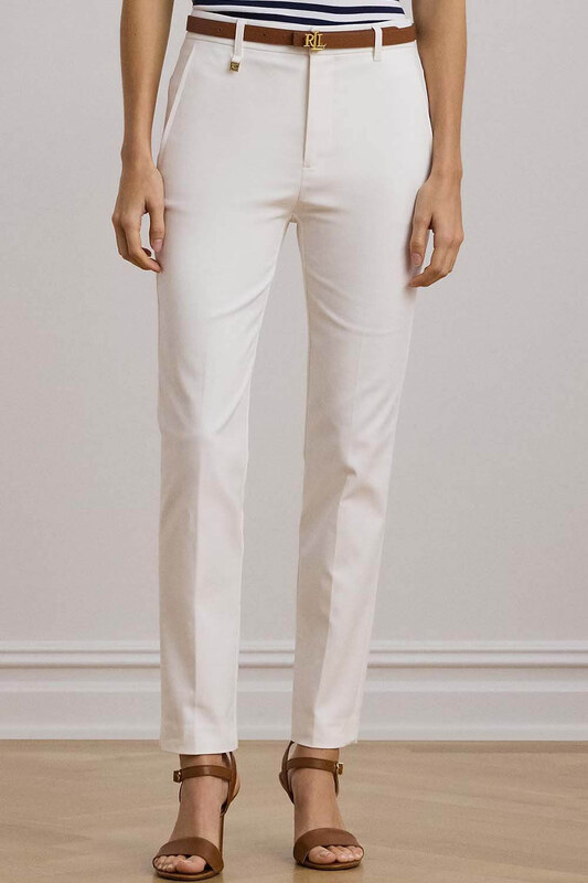 RALPH LAUREN Pantaloni Stretch Dbl Ctn 200811955005 100 white