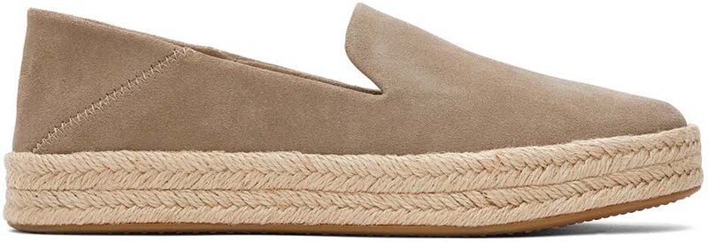 TOMS Espadrili Dun Suede Wm Caroln 10020711 natural