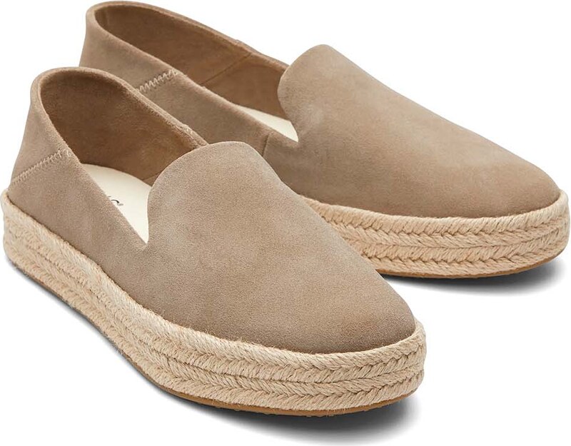 TOMS Espadrili Dun Suede Wm Caroln 10020711 natural
