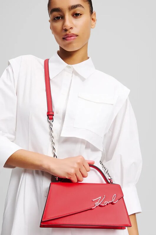 Karl Lagerfeld poșetă de piele K/SIGNATURE