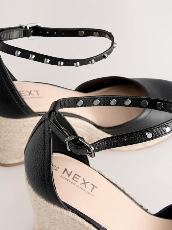 Next Espadrile 'Forever Comfort' negru