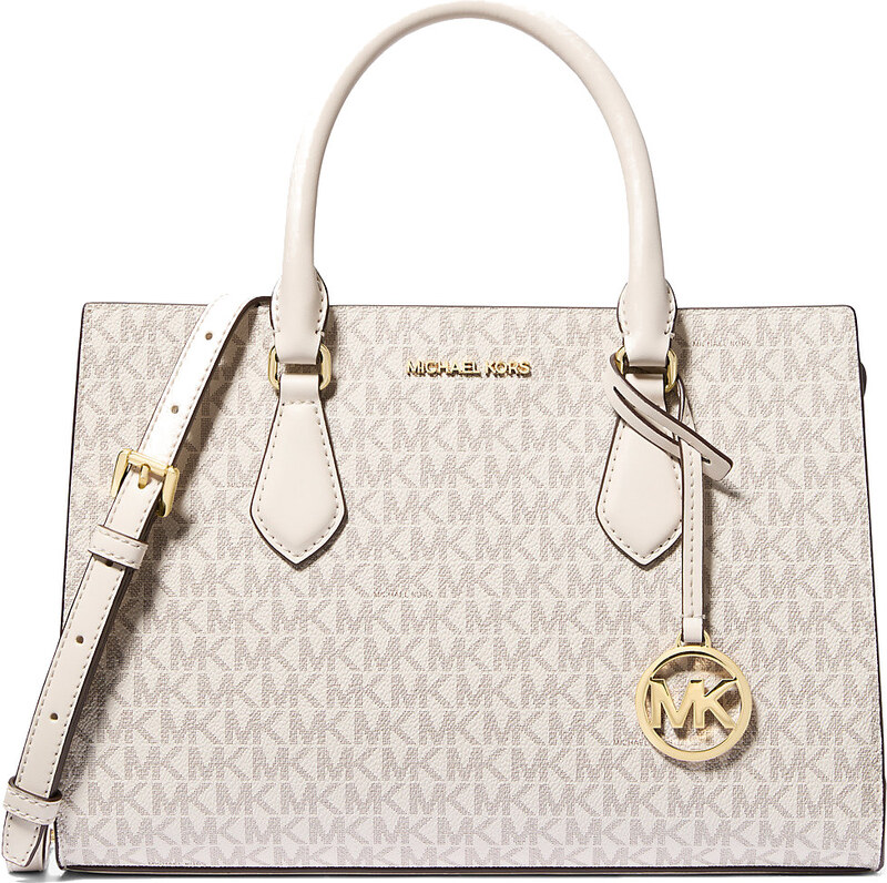 Michael Kors Kabelka Sheila Medium Logo Satchel Light Cream Multi
