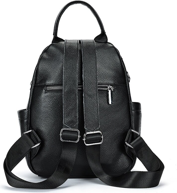 Rucsac dama din piele naturala neagra JERMYN'S Genova