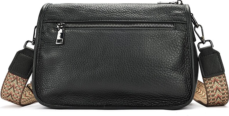 Geanta dama JERMYN'S Alice, piele naturala, neagra