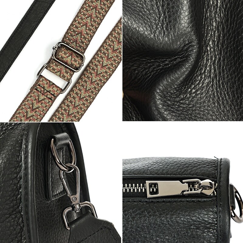 Geanta dama JERMYN'S Alice, piele naturala, neagra