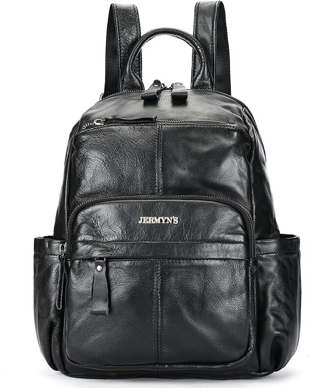 Rucsac dama JERMYN'S Cremona, piele naturala, negru