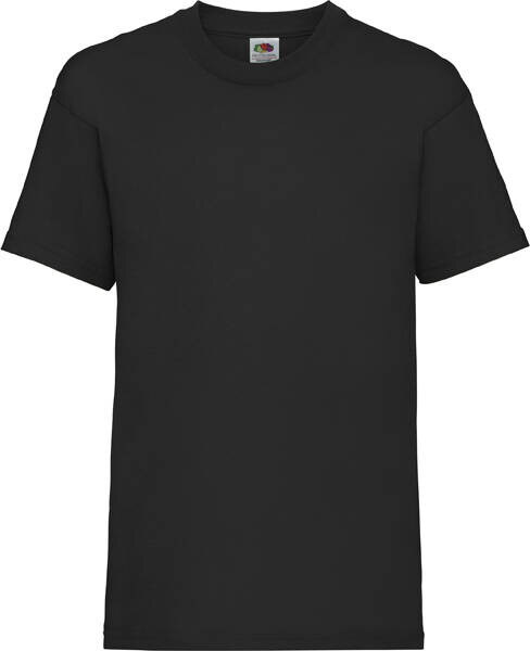 Black Fruit of the Loom Cotton T-shirt