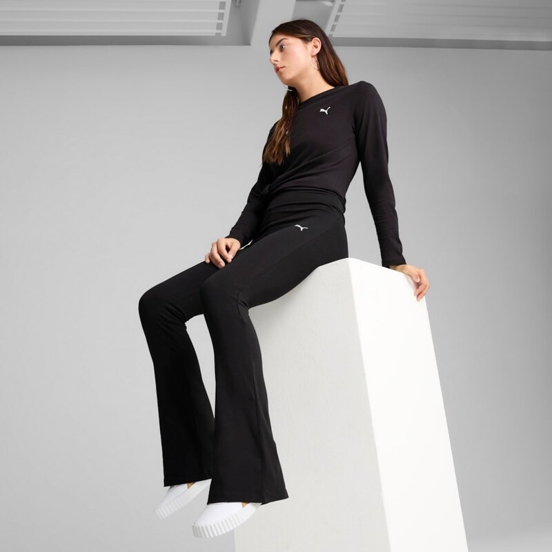 Puma ESS High-Waist Flared Leggings black
