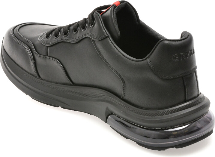 Pantofi sport GRYXX negri, 5619, din piele naturala