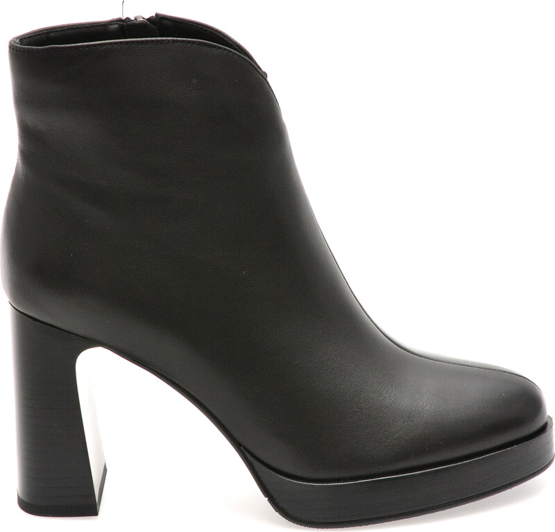 Botine EPICA negre, 2392, din piele naturala