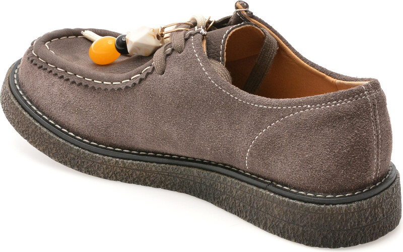 Pantofi GRYXX gri, 9320, din piele intoarsa