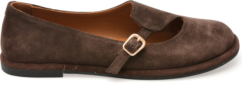 Pantofi EPICA maro, 1614033, din piele intoarsa