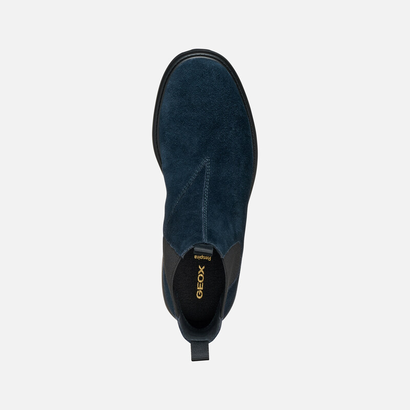 Geox Spherica EC7 Men's Ankle Boots Navy Blue - Mens