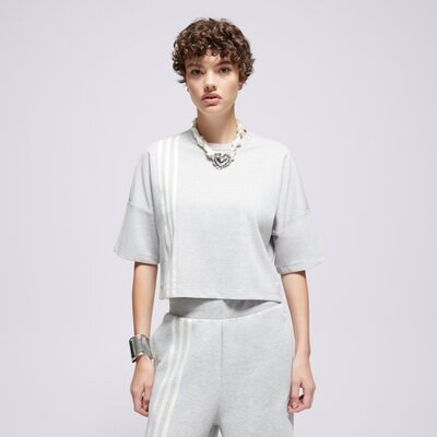 Adidas Tricou 3 Stripes Tee Femei Îmbrăcăminte Tricouri JW3610 Gri
