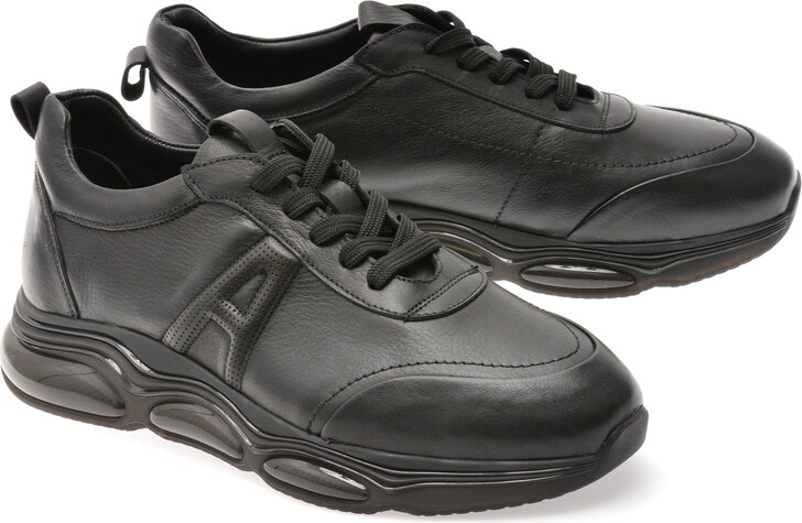 Pantofi sport GRYXX negri, S2050, din piele naturala