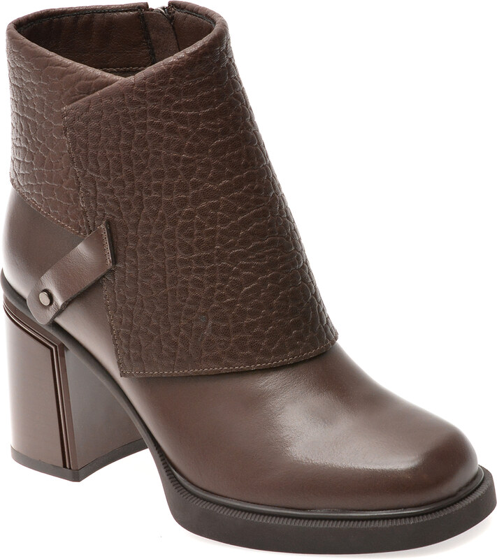 Ghete EPICA maro, 5556, din piele naturala