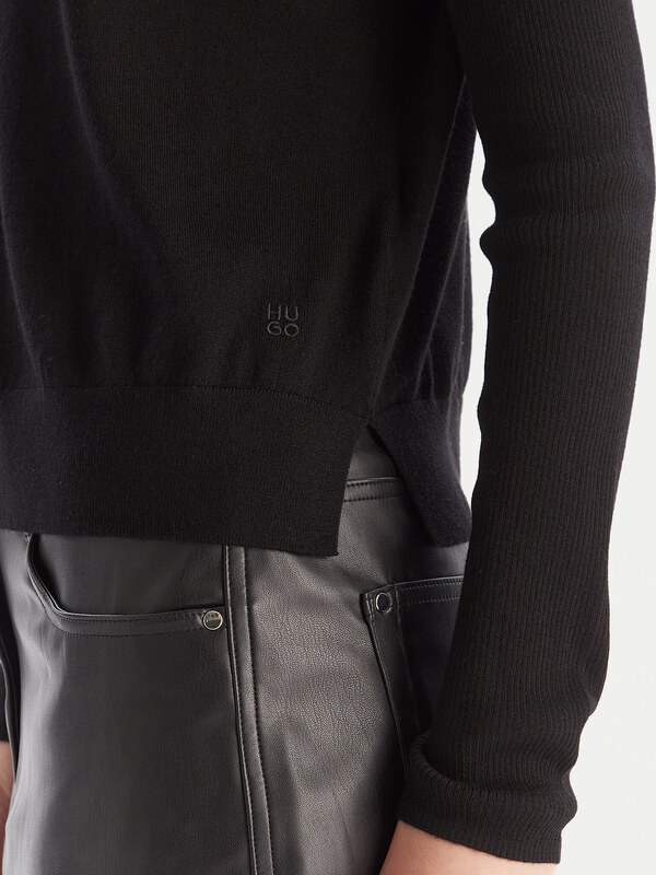 Bluză cu gât HUGO