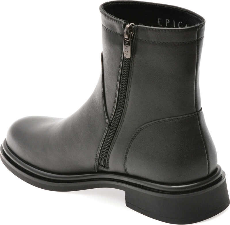 Ghete EPICA negre, DX1286, din piele naturala