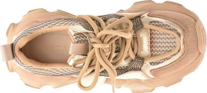 Pantofi sport EPICA maro, 5788, din material textil si piele naturala