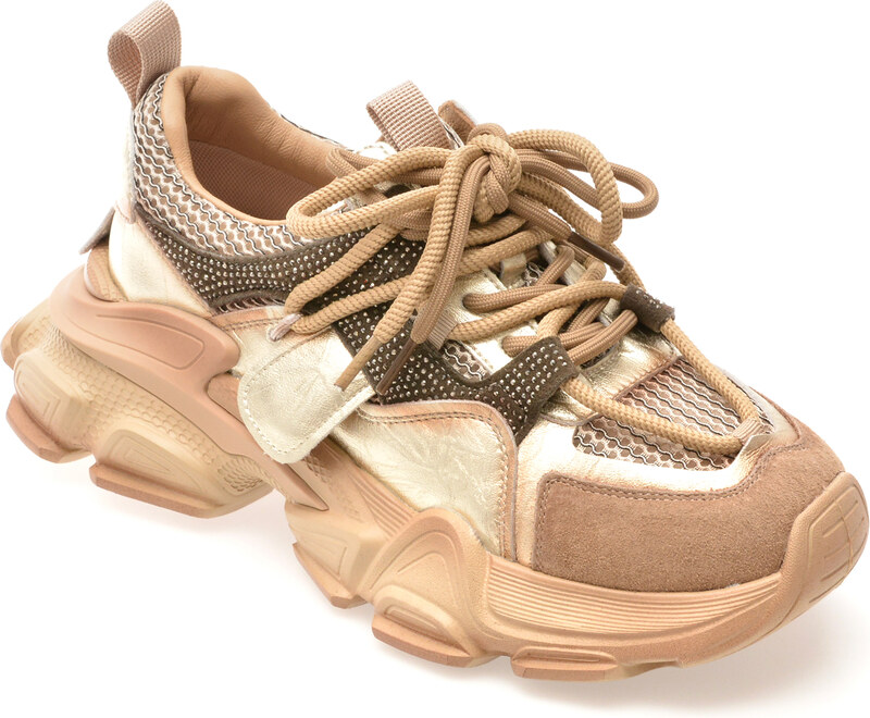 Pantofi sport EPICA maro, 5788, din material textil si piele naturala