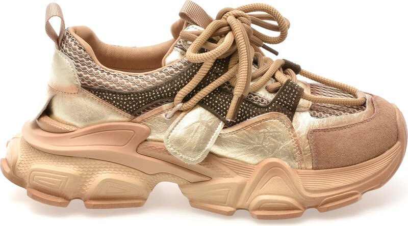 Pantofi sport EPICA maro, 5788, din material textil si piele naturala