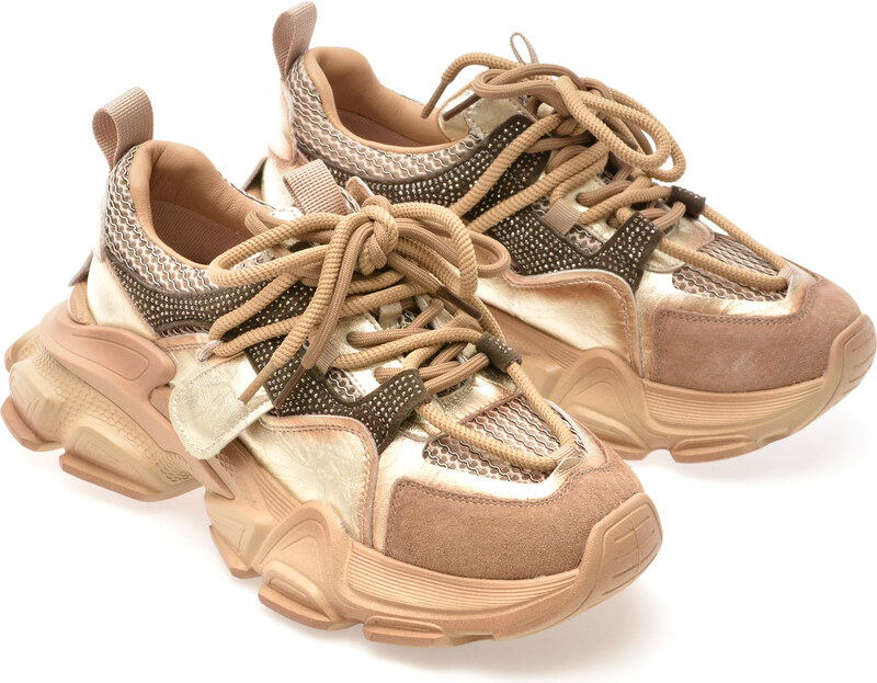 Pantofi sport EPICA maro, 5788, din material textil si piele naturala