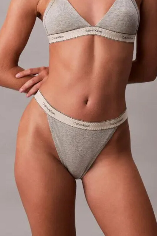 CALVIN KLEIN Lenjerie Tanga LV00QF8370 P7A grey heather
