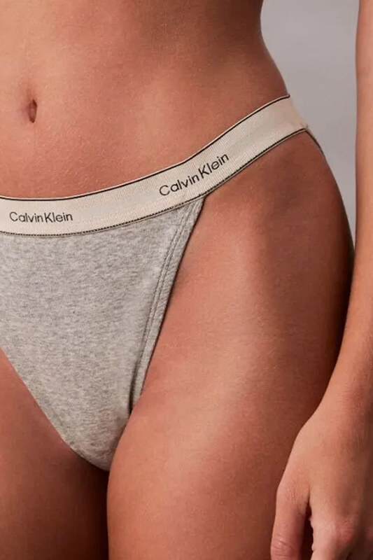 CALVIN KLEIN Lenjerie Tanga LV00QF8370 P7A grey heather