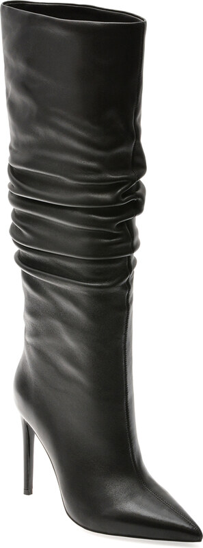 Cizme elegante EPICA PREMIUM negre, 109R, din piele naturala