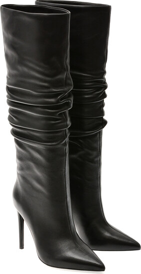 Cizme elegante EPICA PREMIUM negre, 109R, din piele naturala